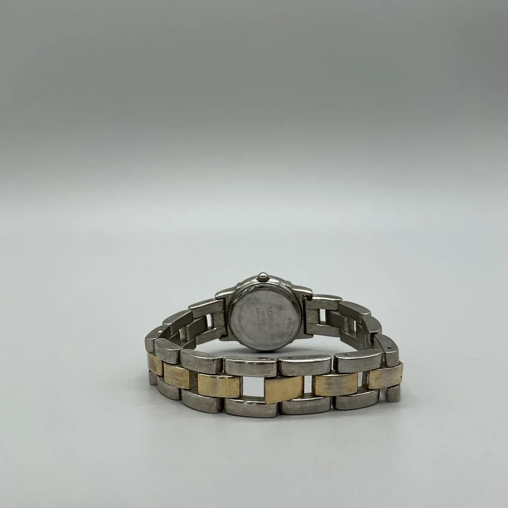Lorus LR9228 Womens Watch 25mm Silver Dial Two Tone Date New Battery 7.5